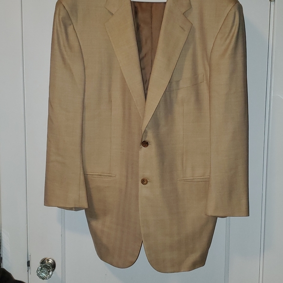 Brooks Brothers Golden Fleece Jacket Custom Tailored Beige 2-button 2006 21" - Picture 10 of 10